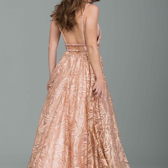 Jovani rose gold prom dress - Picture 3 of 8